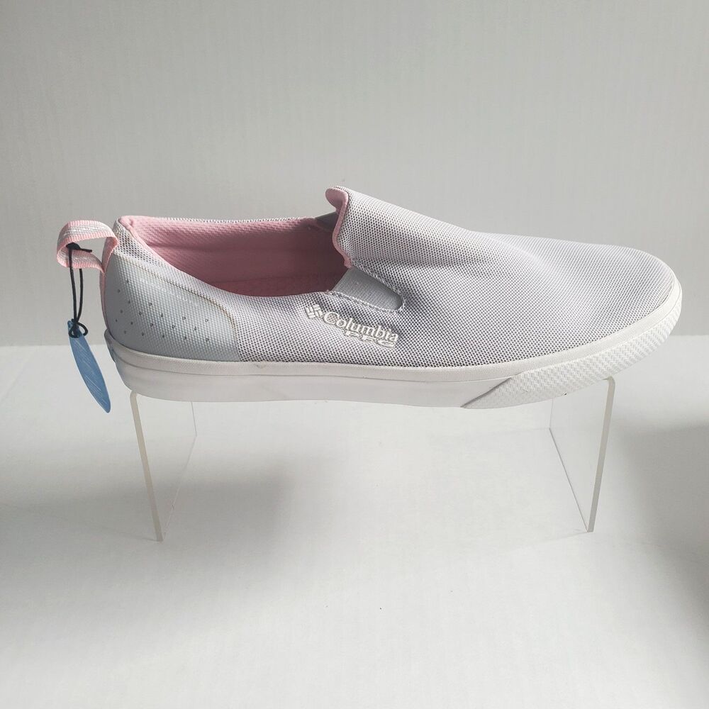 Columbia PFG Dorado Slip Women's Shoes Size 11 Gray Pink Mesh Slip On Outdoors